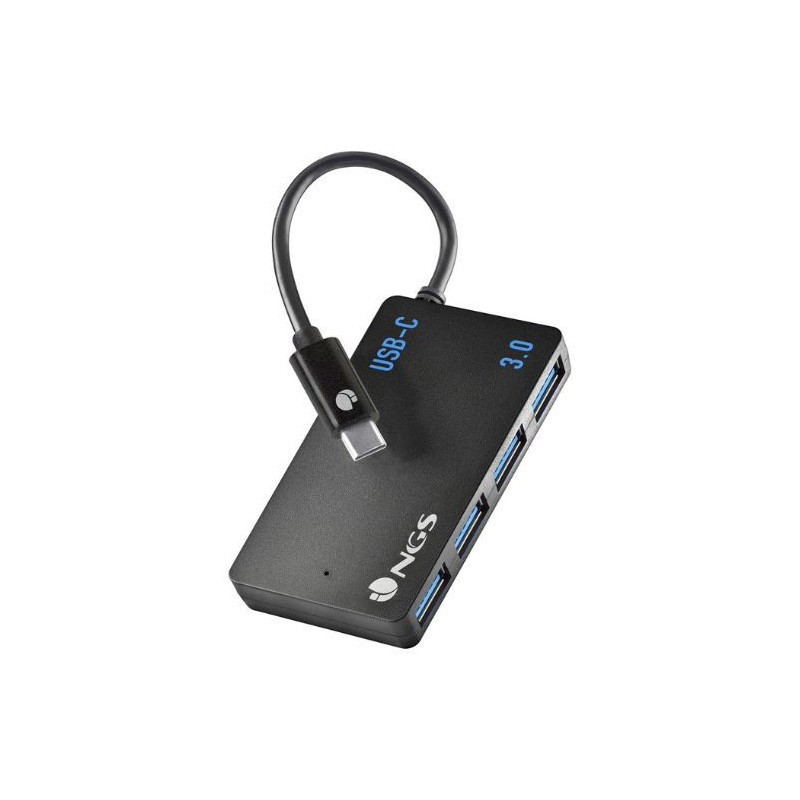 HUB USB-C Avec 4 Ports - Noir - NGS — NGS · Smarty Paris 18e